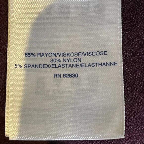 Lands End Womens Purple Peplum Blouse Top Plus Size 3x Shirt u - Picture 12 of 13